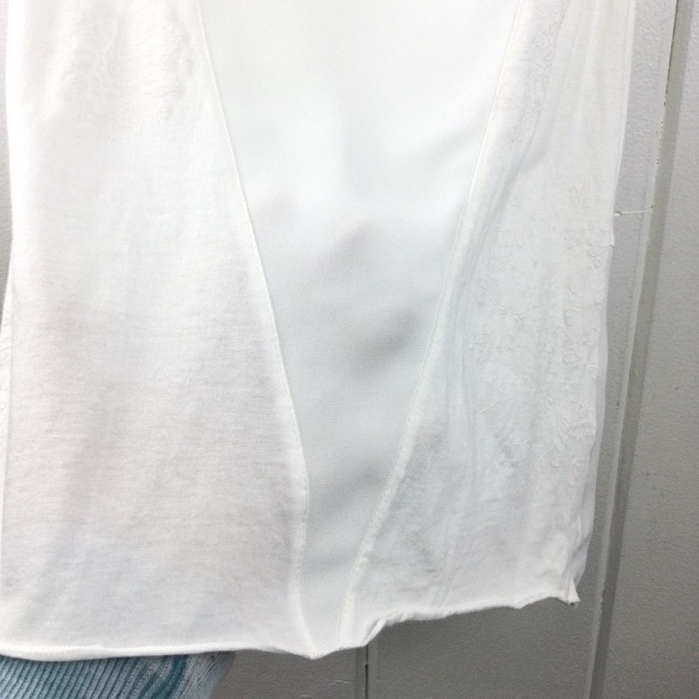 ‎Desigual Cream Triangular Panel Tank - S - Picture 5 of 16